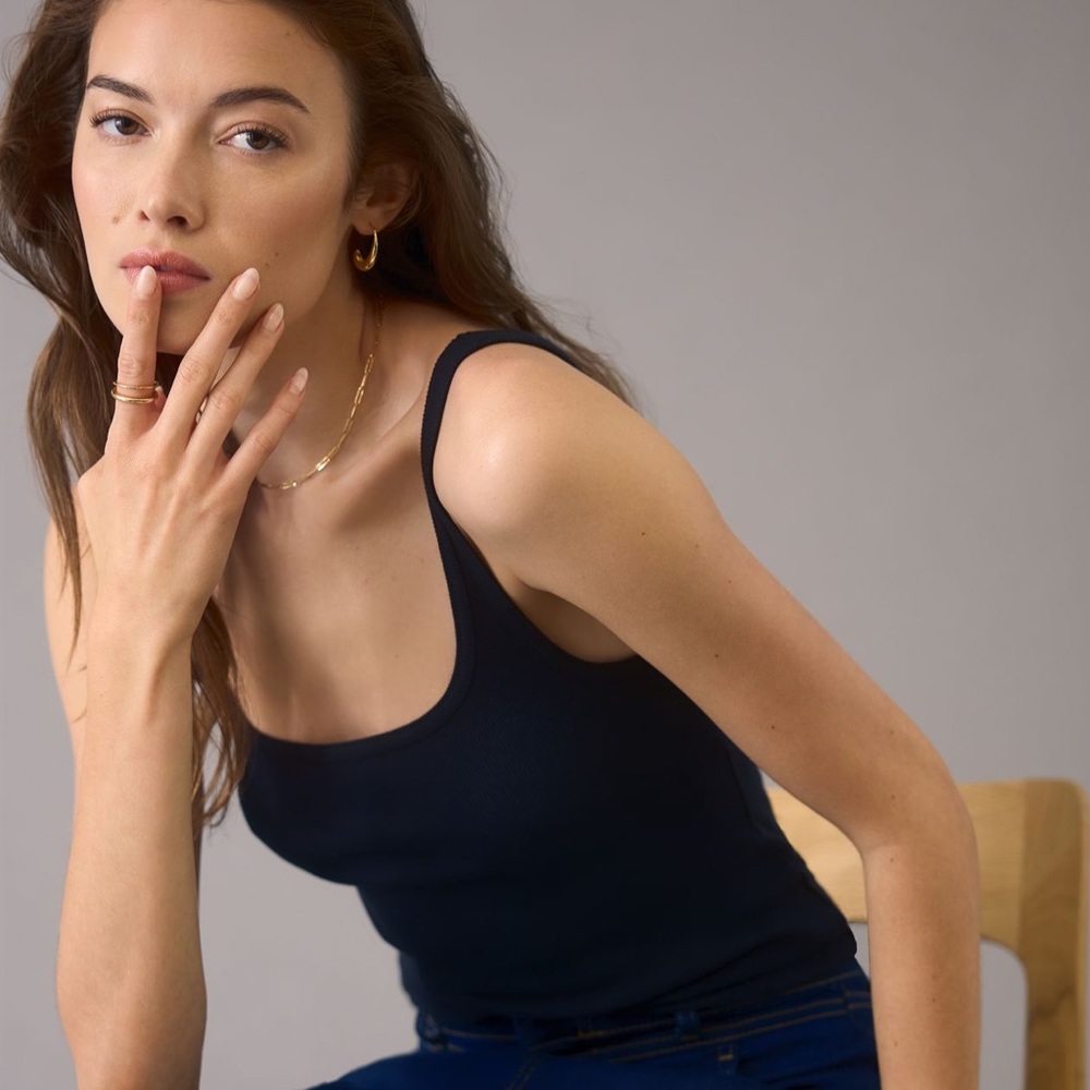 pilcro scoop-neck tank